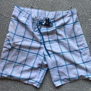 OP Board/Swim Short - XL -‎ White/Blue-Green